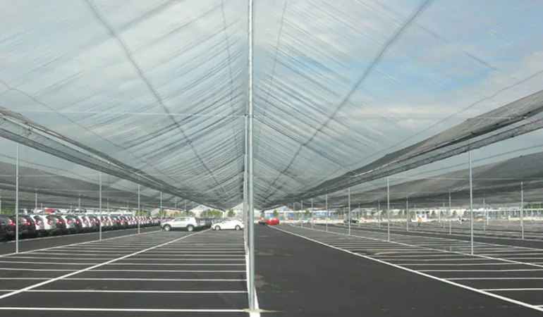 Système Hail Net pour grandes aires logistiques